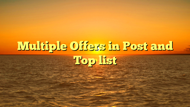 Multiple Offers in Post and Top list